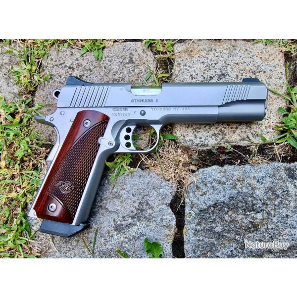PISTOLET KIMBER STAINLESS II calibre 45 ACP 11,43 MM STAINLESS 2