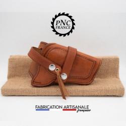 PNC FRANCE - Holster / Etuis Remington 1858 The ace, ou modèle similaire. Marron Marbré