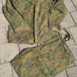 AUTHENTIQUE TENUE VESTE ET PANTALON CAMOUFLAGE VERTIKALKA VSR 93 TAILLE XL (54/4) NEUVE 1993