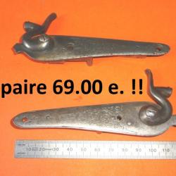 LOT de paire de platines complètes de fusil à chiens à 69.00 Euros !!!- VENDU PAR JEPERCUTE (D24F76)