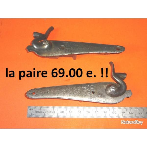 LOT de paire de platines compltes de fusil  chiens  69.00 Euros !!!- VENDU PAR JEPERCUTE (D24F76)