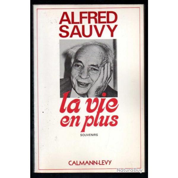 la vie en plus souvenirs alfred sauvy autobiographie