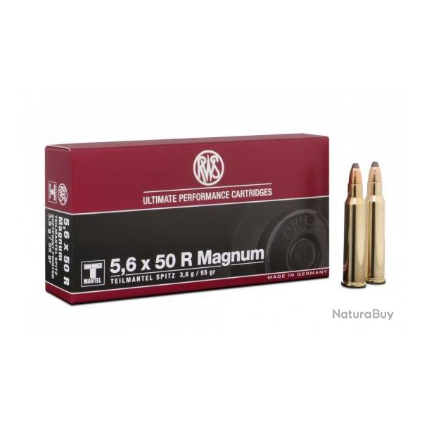 5.6x50R Magnum 3.6g/55grs T-Mantel - RWS