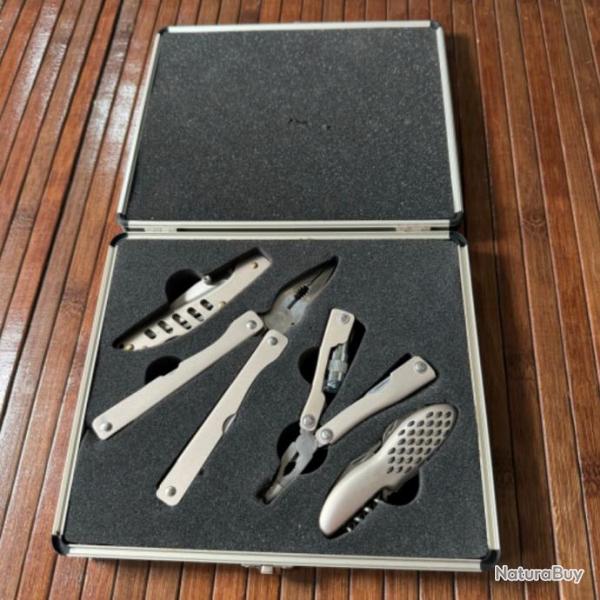 MALLETTE COUTEAUX ET MULTI TOOLS STAINLESS