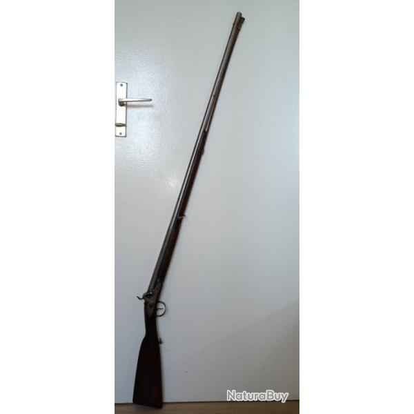 Ancien fusil de chasse poudre noire  percussion