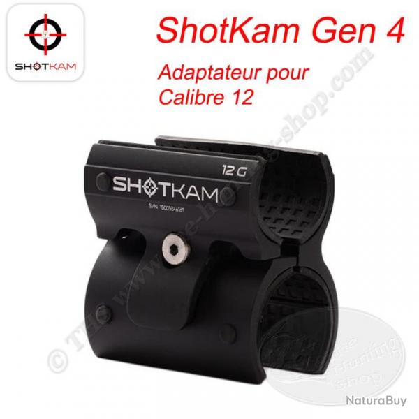 ShotKam Gen 4 - Adaptateurs pour diffrents calibres, arcs et rails Picatinny Calibre 12