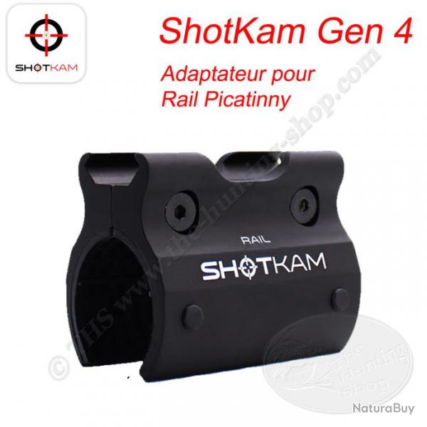 ShotKam Gen 4 - Adaptateurs pour diffrents calibres, arcs et rails Picatinny Rail Picatinny