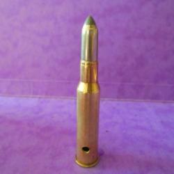 UNE belle cartouche cal. 7x57 R BALLE TIG (torpedo) NEUTRALISEE