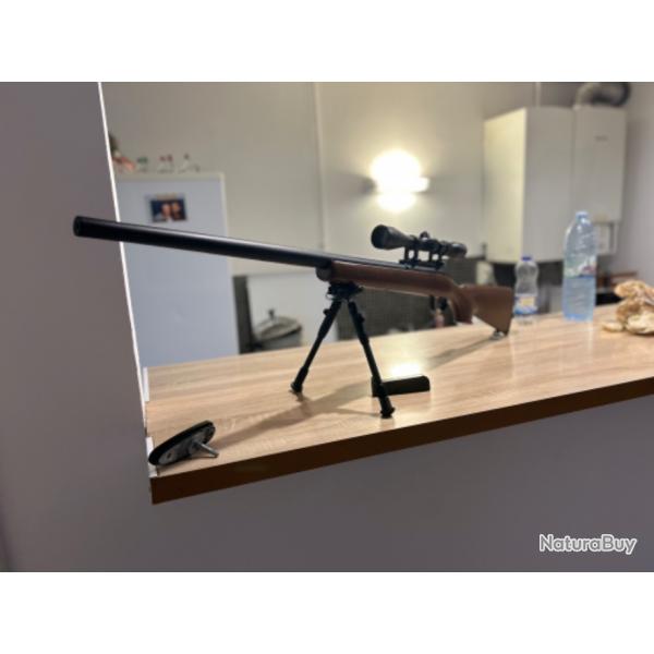 Fusil Sniper MB03D Spring Well - Bi-ton Bois