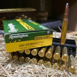 20 cartouches 280 REMINGTON 165 gr CORE LOKT SP