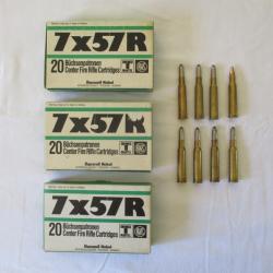 LOT DE 68 BALLES RWS 7X57R