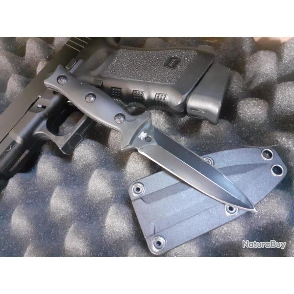 Couteau, dague tactique  lame fixe, Bushcraft, outdoor, survie, chasse...