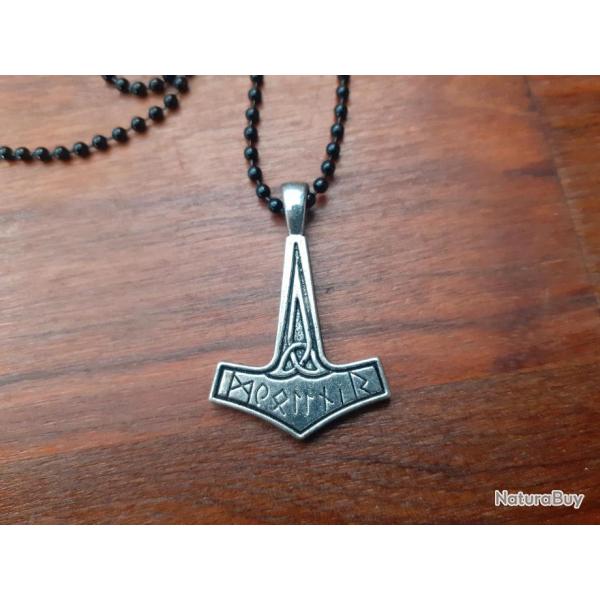 Pendentif marteau de Thor, collier, bijoux d'inspiration viking neuf, Mjllnir, Mj?llnir