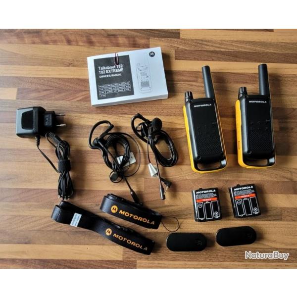 Talkies walkies MOTOROLA T82 Extrme - Lot de 2 radios