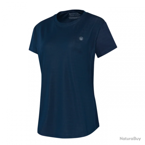 T-shirt femme Beretta Ciel Tech - Bleu / Manches courtes / S