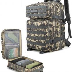 Sac à Dos Militaire Tactique Armée Molle 40L Randonnée Voyage Trekking Chasse Pêche