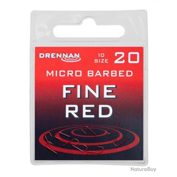 DRENNAN HAMEONS FINE RED BARBED 10PCS DRENNAN 20