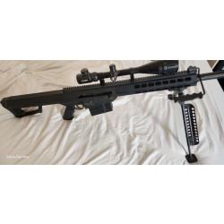 Sniper Barrett M82 LT-20 Noir + Bipied + Lunette 6-24x50AOEG