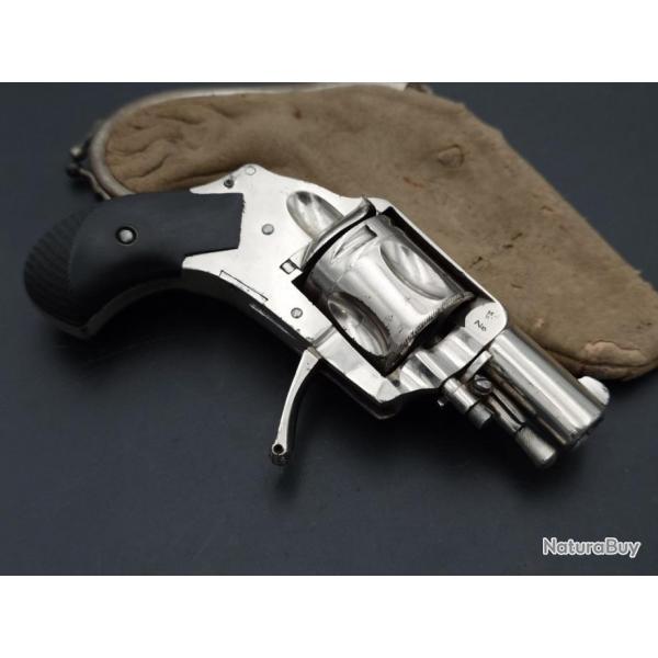 REVOLVER DE POCHE BULLDOG HAMMERLESS CALIBRE 320 JAMAR MICHEL BREVETE - BELGIQUE XIX Trs bon  XIX 