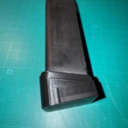 Talon de chargeur noir ( base pad ) + 2 pour Glock 17