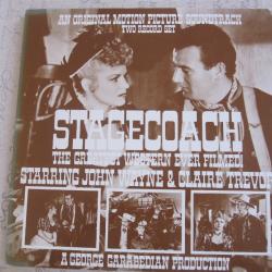 STAGECOACH 2 DISQUES 33T + STAGECOACH LE LIVRE - LA CHEVAUCHEE FANTASTIQUE-JOHN WAYNE