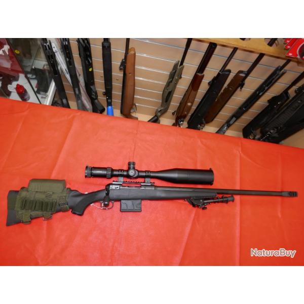 Carabine SAVAGE MODEL 10 en 308 Win avec lunette HAWKE SIDEWINDER 6-24X56