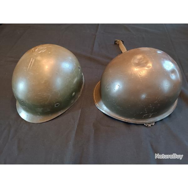 CASQUE US ARMEE BELGE ANNEES 1950 - 1970