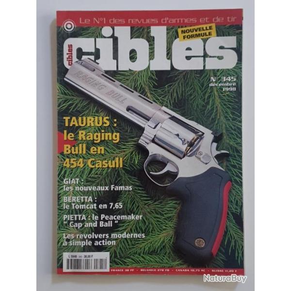 REVUE CIBLES N345 Taurus Giat Famas Beretta Tomcat Pietta