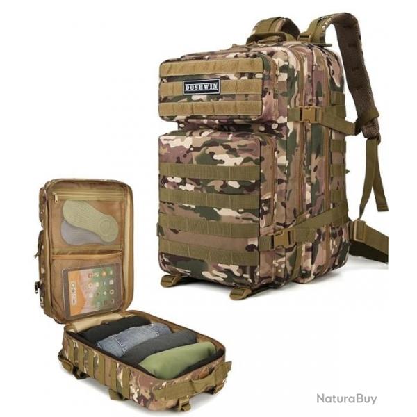 Sac  Dos Militaire Tactique Arme Molle 40L Randonne Voyage Trekking Chasse Pche Camouflage