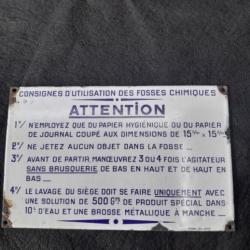 plaque émaillée ancienne ligne Maginot