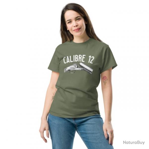 T-SHIRT CALIBRE 12 Army Femme