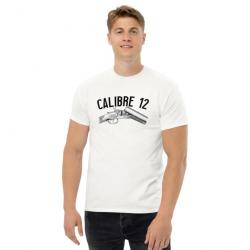 T-SHIRT CALIBRE 12 Blanc