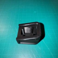 Talon de chargeur noir ( base pad ) + 5 pour Glock 44