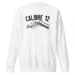 SWEATSHIRT CALIBRE 12 Blanc