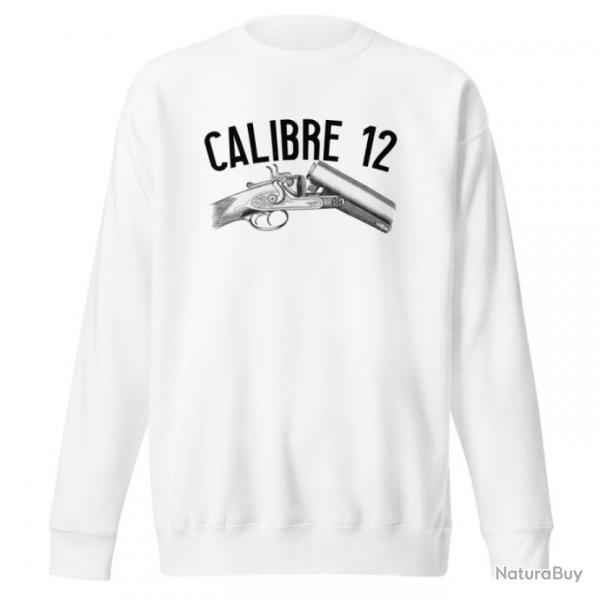 SWEATSHIRT CALIBRE 12 Blanc