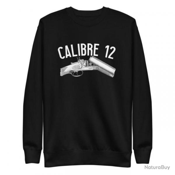 SWEATSHIRT CALIBRE 12 NOIR