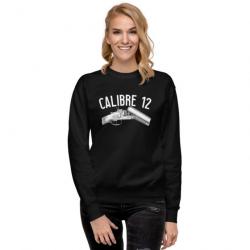 SWEATSHIRT CALIBRE 12 NOIR FEMME