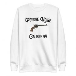 SWEATSHIRT CALIBRE 44 POUDRE NOIR BLANC