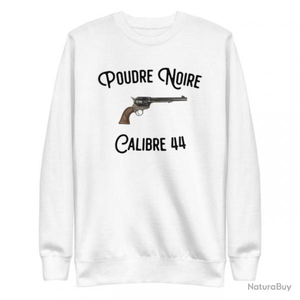 SWEATSHIRT CALIBRE 44 POUDRE NOIR BLANC