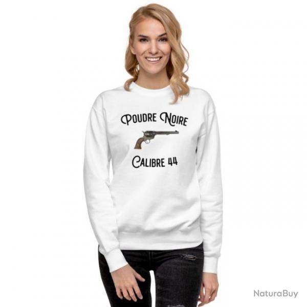 SWEATSHIRT FEMME CALIBRE 44 POUDRE NOIRE