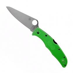 Couteau "Pacific Salt 2" LC200N / nylon-fibre de verre vert, Tranchant plein [Spyderco]