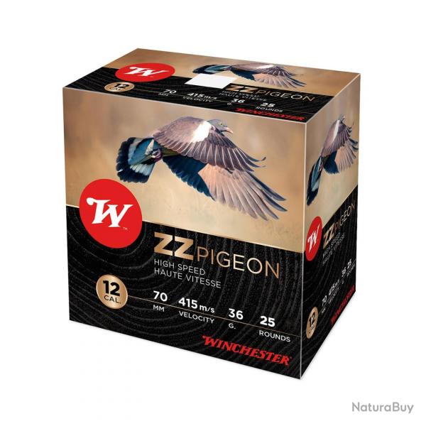 BOITE DE 25 CARTOUCHES WINCHESTER ZZ PIGEON 36G BOURRE JUPE CAL.12/70 PLOMB 4