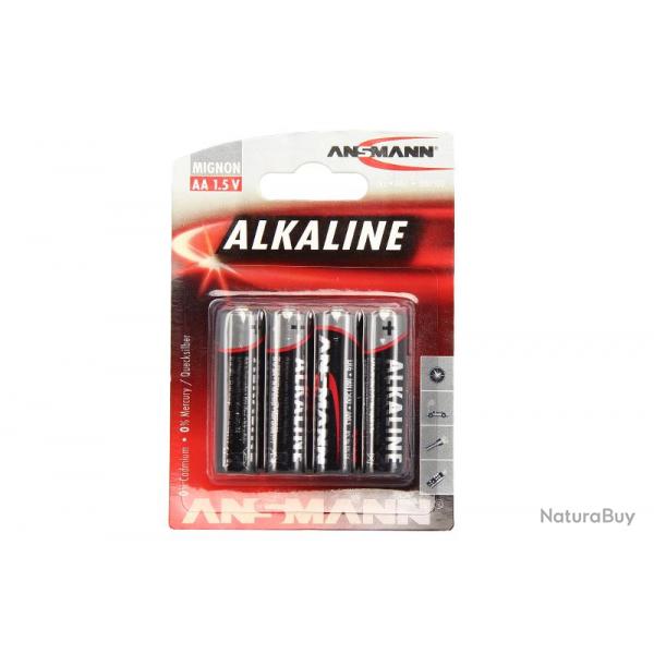 Pack 4 piles AA LR06 Ansmann