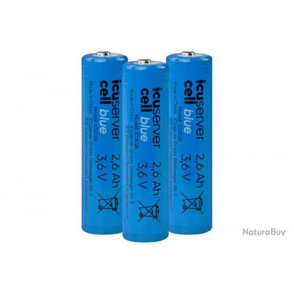 Batteries Icucell bleues 18650 2600 mAh - Icuserver