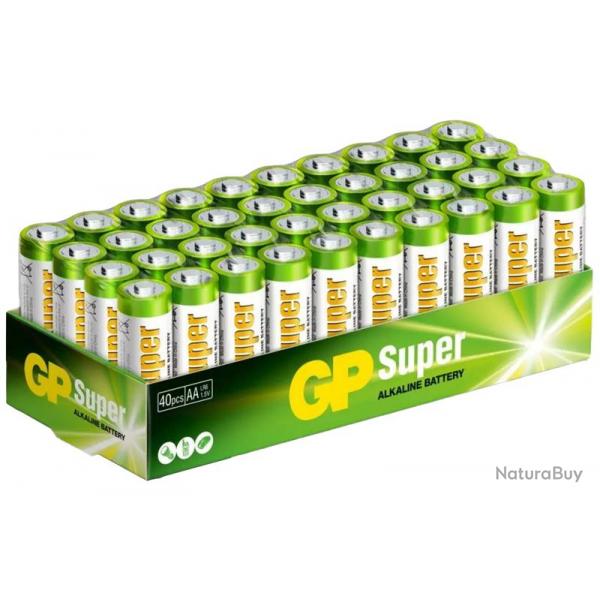 Pack 40 piles AA GP Batteries