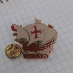 Pin's Bateau Christophe Colomb la Pinta zamac Artimon ref 3062