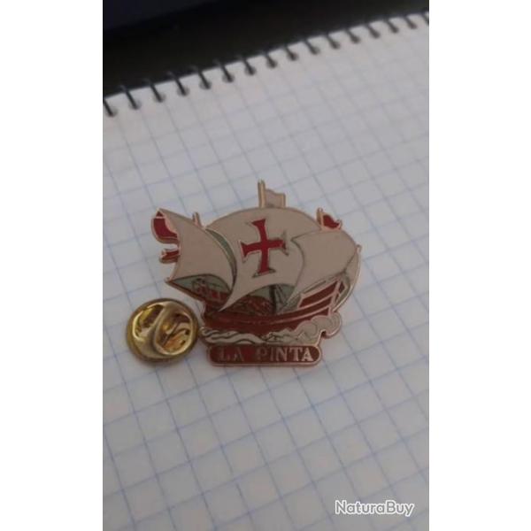 Pin's Bateau Christophe Colomb la Pinta zamac Artimon ref 3062