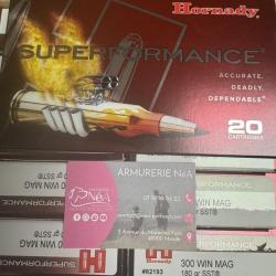 MUNITIONS BALLES HORNADY 300 WIN. MAGNUM SUPERFORMANCE SST 82193 LIV GRATIS