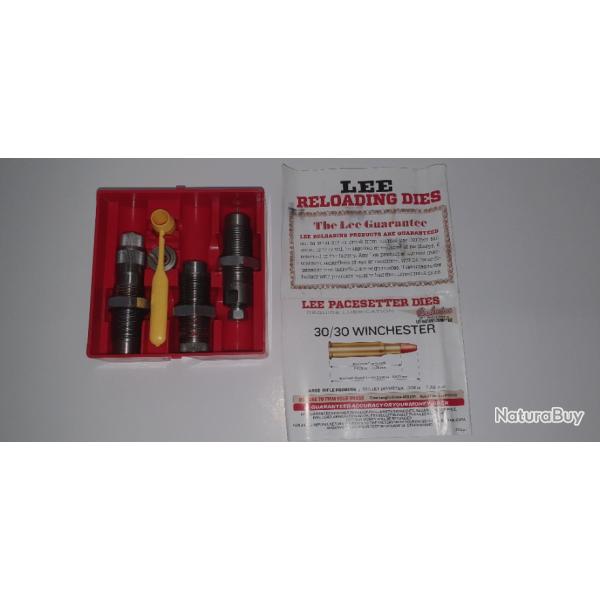 Jeu d'outils de rechargement 3 pices LEE calibre 30/30 Winchester