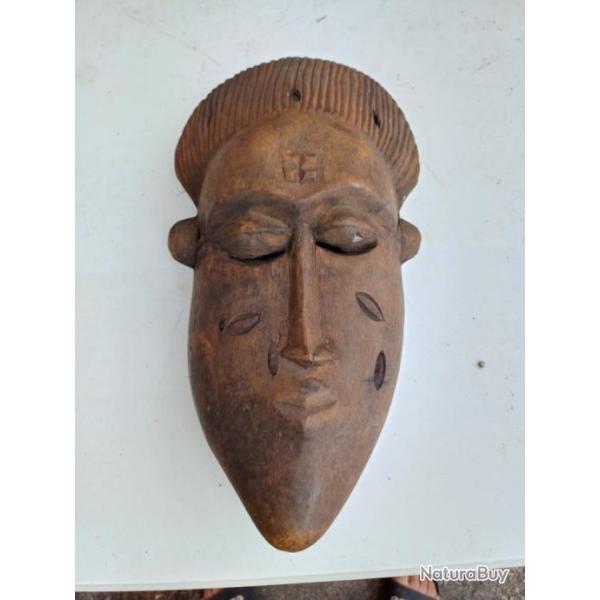 Masque Africain Bois des Annes 50